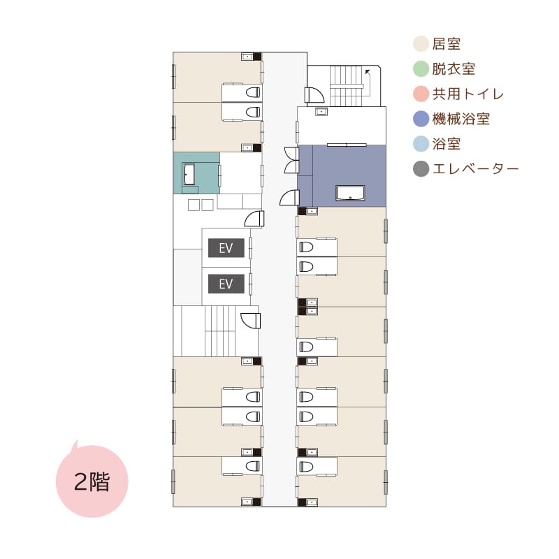 ハイビス守口間取り図2階